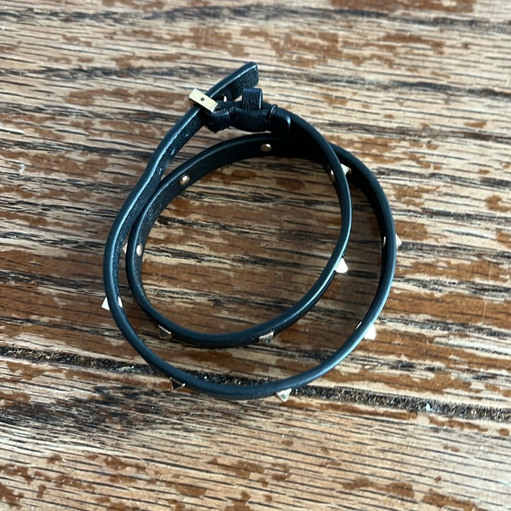 Leather studded wrap bracelet by All Saints